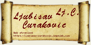 Ljubisav Curaković vizit kartica
